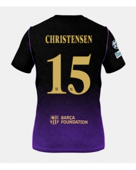 Barcelona Andreas Christensen #15 Maglia Gara Trasferta Repliche 2026-27 Maniche Corte Barcelona Andreas Christensen #15 Maglia Gara Trasferta Repliche 2026-27 Maniche Corte